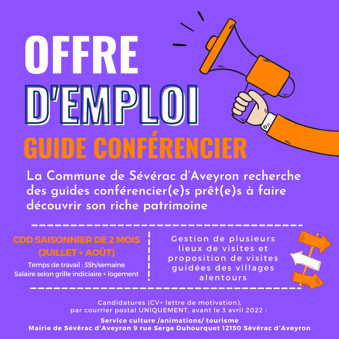 job guide touristique